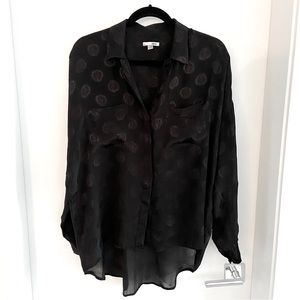 AMUSE Society. Flowy, black blouse. Size medium.